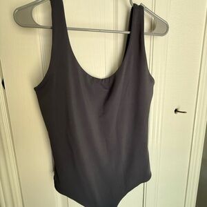 Express Gray/blue Body Contour bodysuit